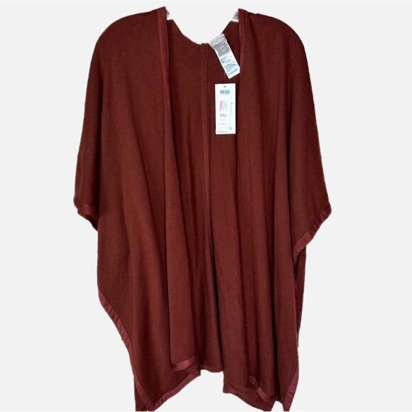 Open Wrap Duster Ruana Rustic Covering - COPPER - Picture 1 of 9